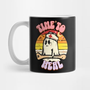 Time to Heal Cool Halloween Nurse Fall Women Mug